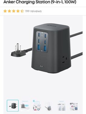 Anker 9-in-1 Charging Station in Charcoal